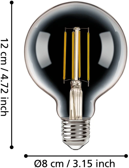 EGLO - E27 G80 išmanioji lemputė - Zigbee ir Bluetooth - reguliuojamo ryškumo LED
