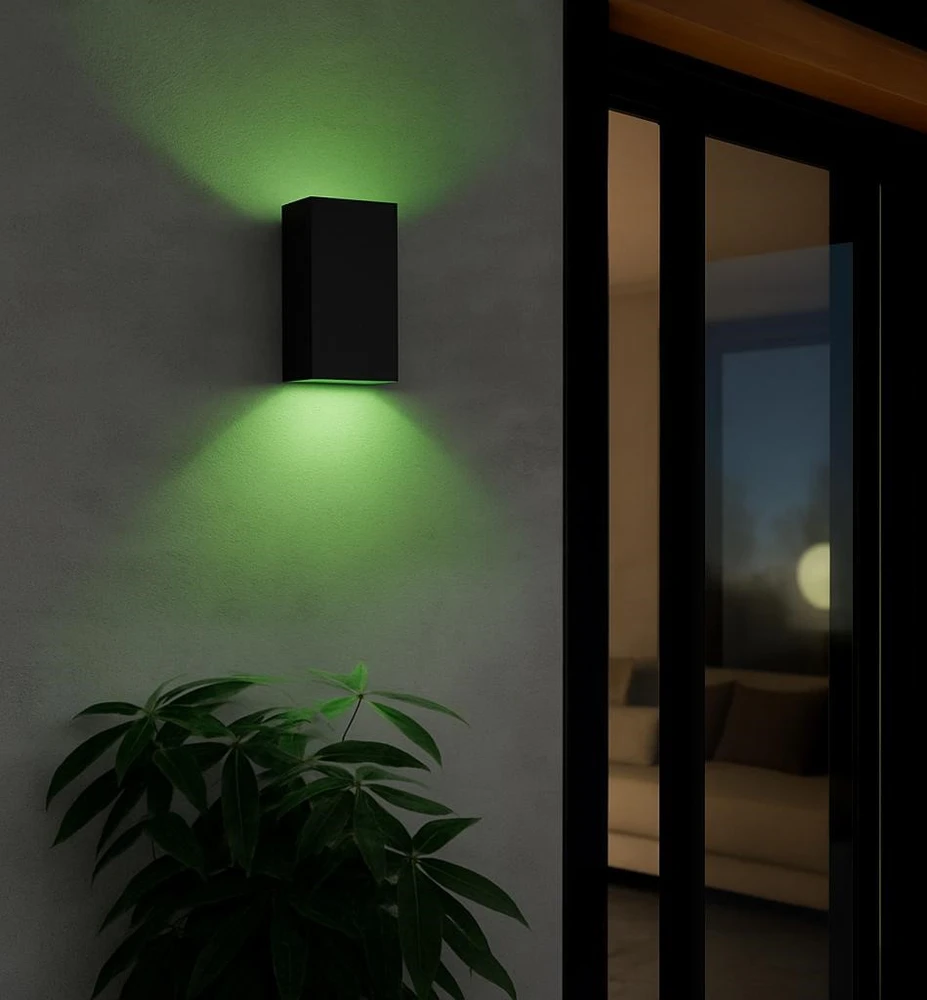 EGLO - Eremitana-Z lauko sieninis šviestuvas - juodas - RGB + TW - Zigbee ir Bluetooth