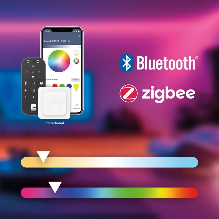 „Eglo“ – „Fraioli-Z“ išmanusis ilgas pakabinamas šviestuvas – RGB + reguliuojamo baltumo – „Zigbee“ ir „Bluetooth“