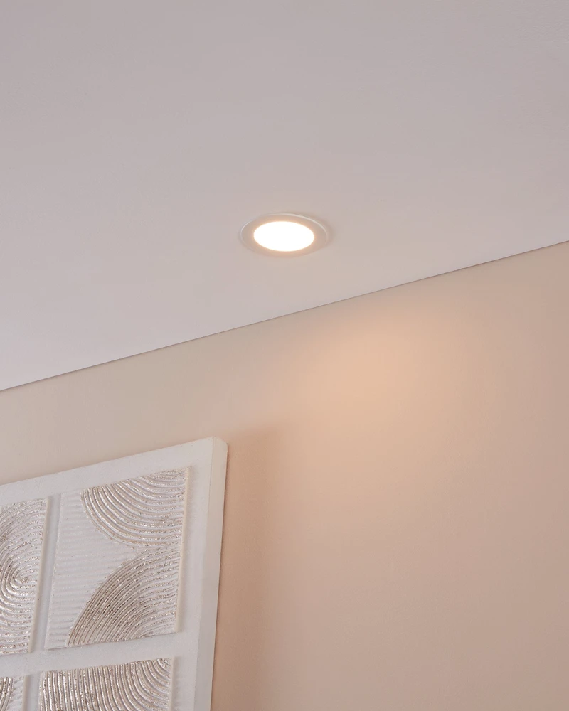 EGLO - „Fueva-Z“ išmanusis įleidžiamas šviestuvas, baltas Ø12 - „Zigbee“ ir „Bluetooth“