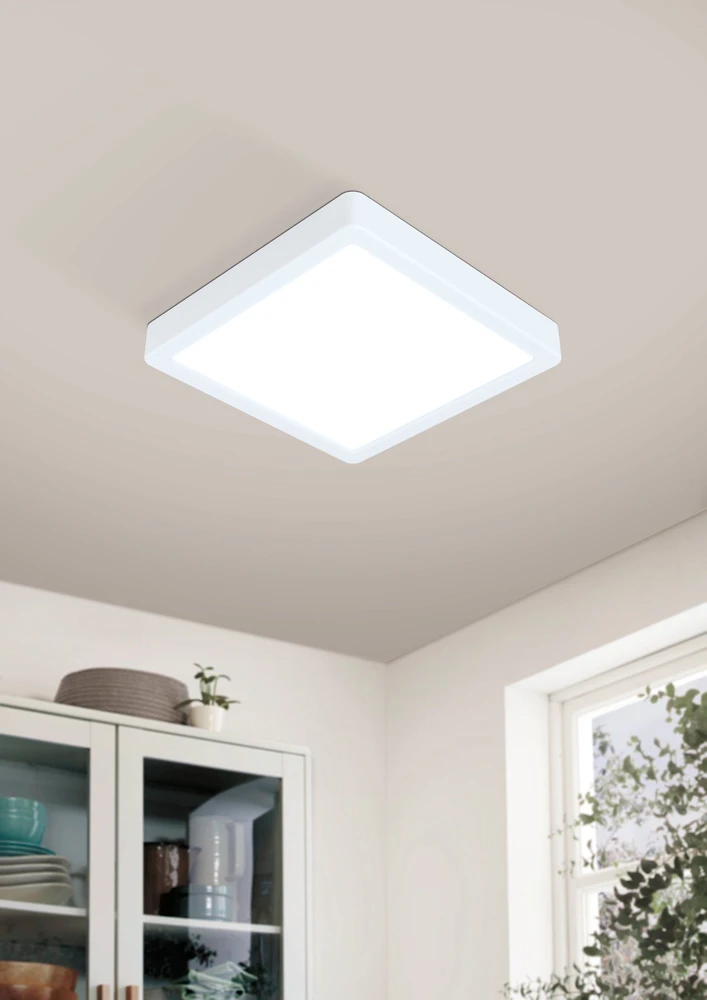 „Eglo Fueva-Z“ išmanusis lubinis šviestuvas, 21 x 21 cm – reguliuojamo baltumo – „Zigbee“ ir „Bluetooth“