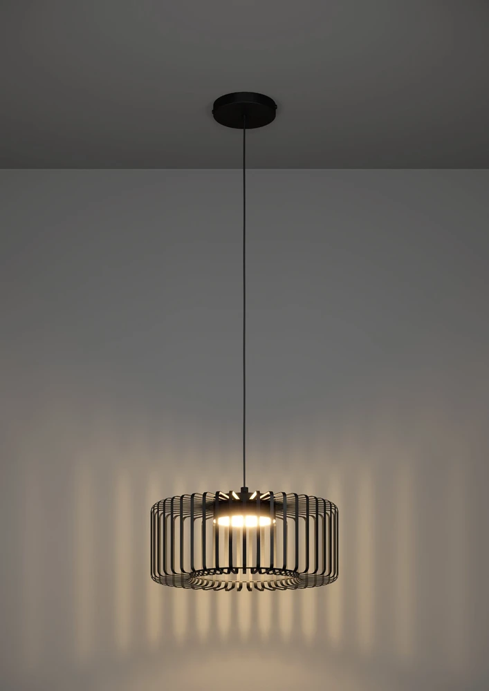 „Eglo“ – „Ginestrone-Z“ išmanusis pakabinamas šviestuvas Ø45 – juodas – RGB + reguliuojamo baltumo – „Zigbee“ ir „Bluetooth“