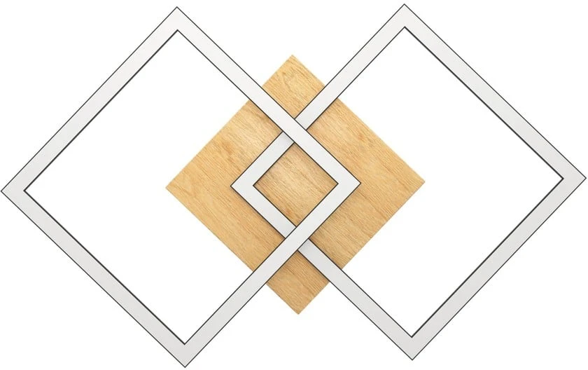 „Eglo“ – „Lomaltas-Z“ išmanusis lubinis šviestuvas – juodas ir ąžuolinis – 49,5 x 77 cm – reguliuojamo baltumo – „Zigbee“ ir „Bluetooth“