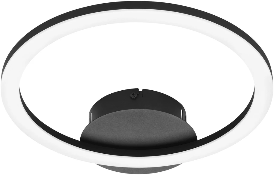 „Eglo“ – „Paranday-Z“ išmanusis lubinis šviestuvas – juodas apvalus – reguliuojama balta spalva – „Zigbee“/„Bluetooth“ – 34 x 30 cm