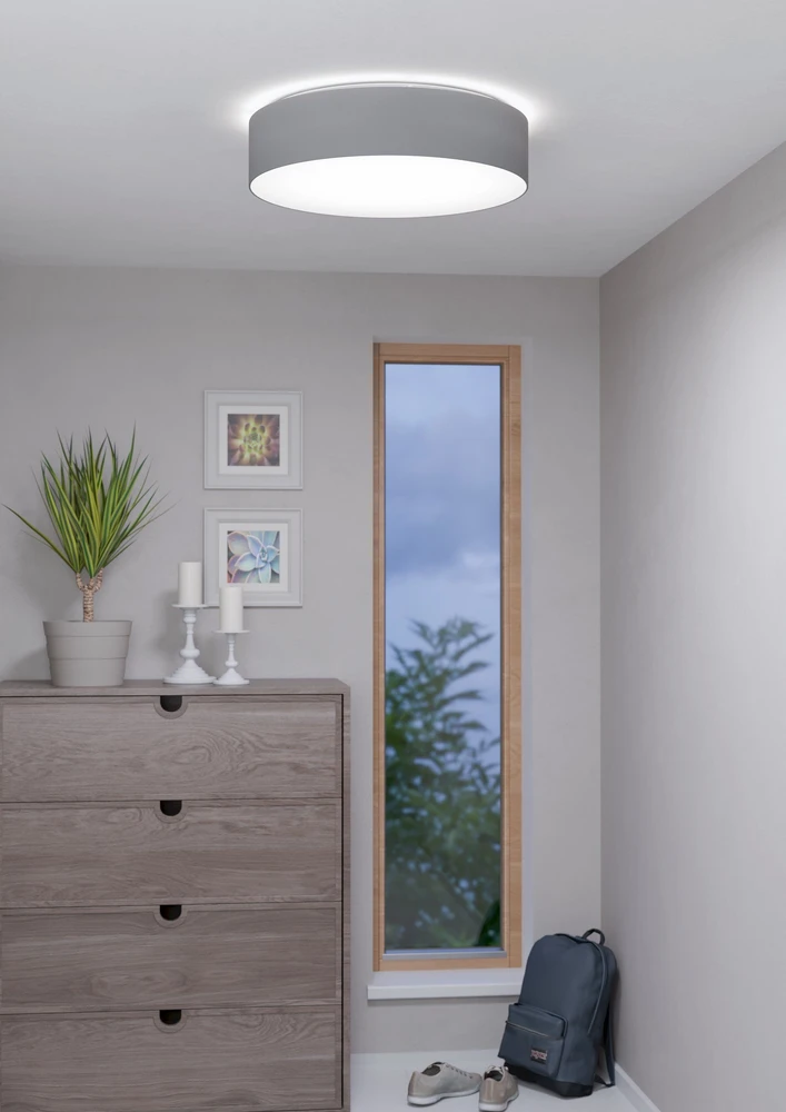 Eglo - Romao-Z lubinis šviestuvas Ø57 pilkas - RGB + TW - išmanusis Zigbee ir Bluetooth valdymas