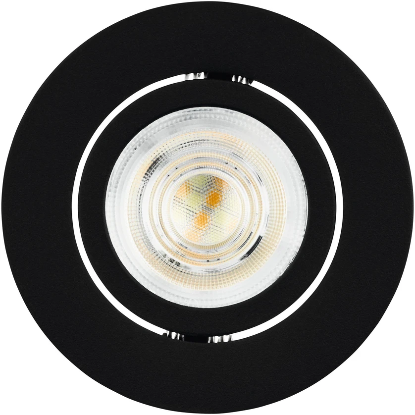 „Eglo“ – „Saliceto-Z“ išmanusis įleidžiamas šviestuvas Ø 8,8 cm – juodas, RGB + reguliuojamo baltumo, „Zigbee“ ir „Bluetooth“