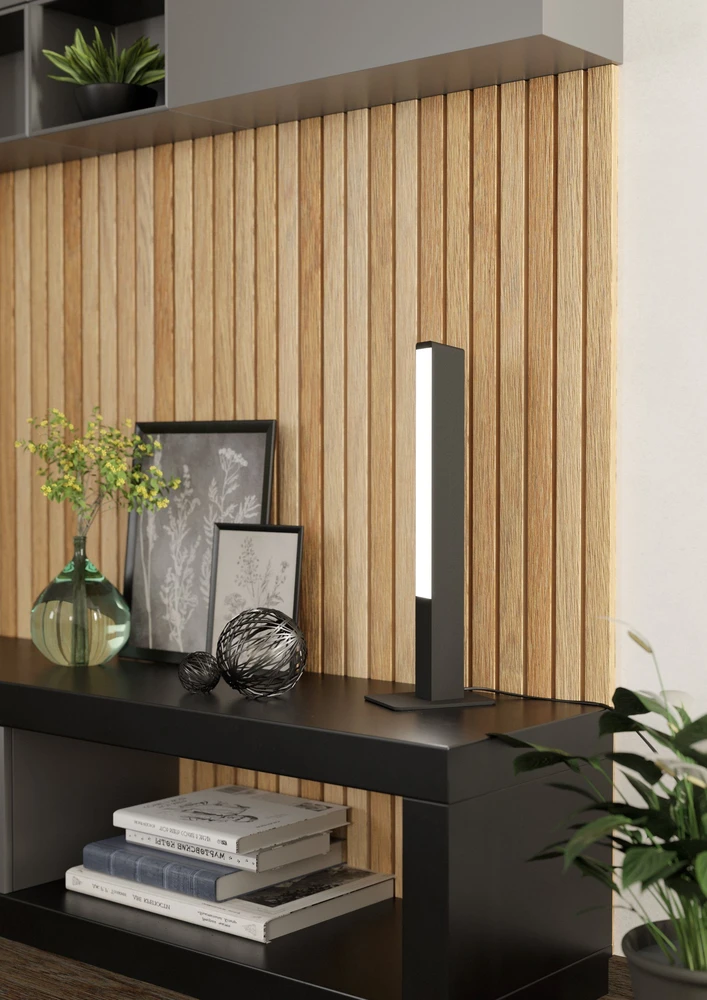 Lubinis šviestuvas EGLO – „Simolaris-Z“ išmanioji stalinė lempa – RGB ir reguliuojamo baltumo, su „Zigbee“ ir „Bluetooth“