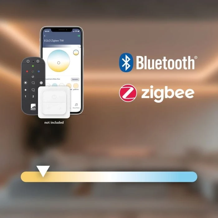 „Eglo“ spiralinė, gintaro spalvos išmanioji lemputė E14 P45, Zigbee ir Bluetooth