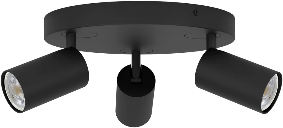 EGLO – „Telimbela-Z“ išmanusis prožektorius su apvaliu dangteliu – juodas – RGB + reguliuojama balta spalva – „Zigbee“ ir „Bluetooth“