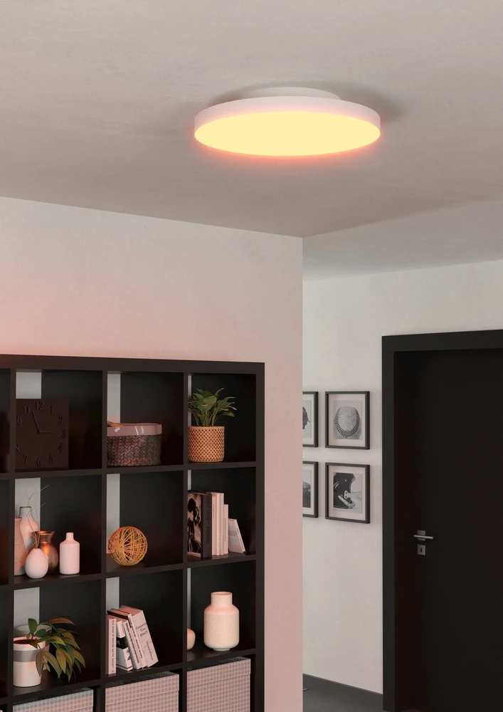 EGLO - „Turcona-Z“ išmanusis lubinis šviestuvas - Ø45 cm - RGB + reguliuojama balta spalva - „Zigbee“ ir „Bluetooth“