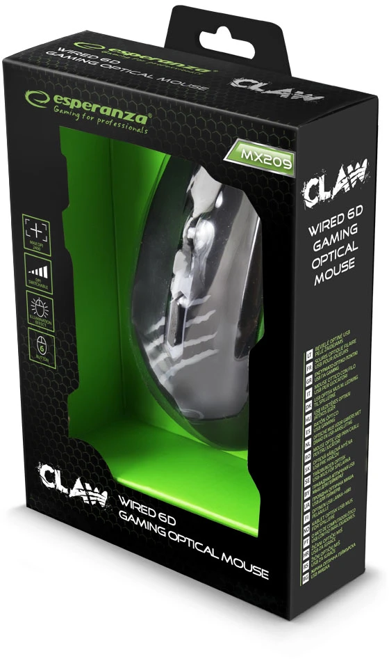 Optinė pelė Esperanza Claw EGM209G