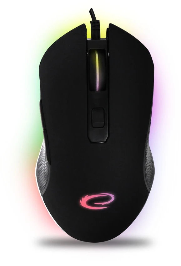 EGM302 Esperanza su laidu žaidimų pelė RGB LED 6D optinė USB-C Nemesis