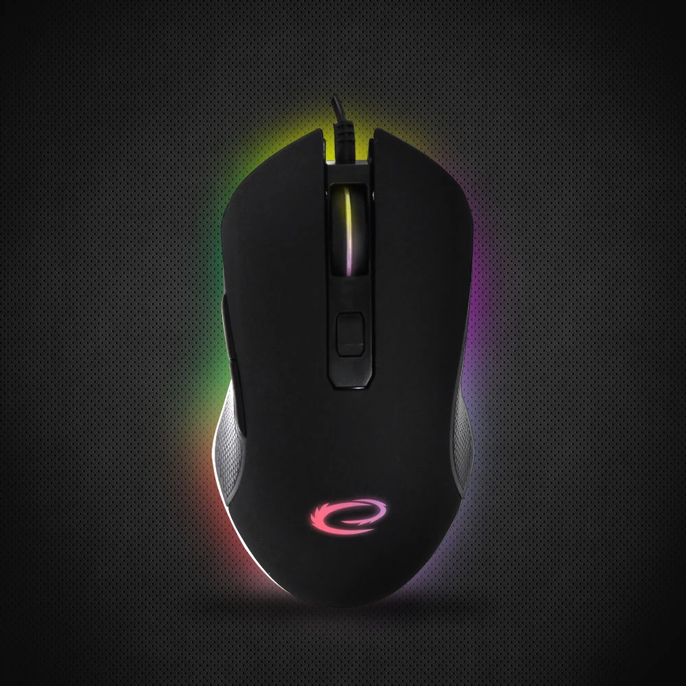 EGM302 Esperanza su laidu žaidimų pelė RGB LED 6D optinė USB-C Nemesis
