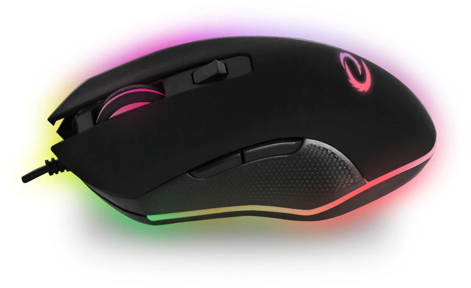 EGM302 Esperanza su laidu žaidimų pelė RGB LED 6D optinė USB-C Nemesis