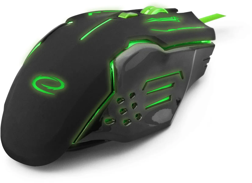 ESPERANZA EGM403G - 5901299925478 ESPERANZA EGM403G MX403 APACHE - su laidu 6D GAMING Optinė pelė USB - Žalias