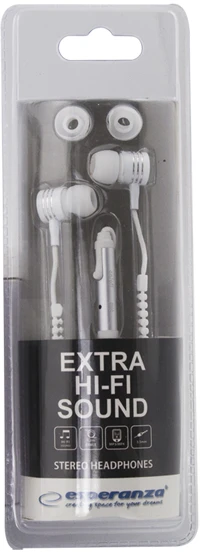Ausinės Esperanza Zipper EH161W Baltas