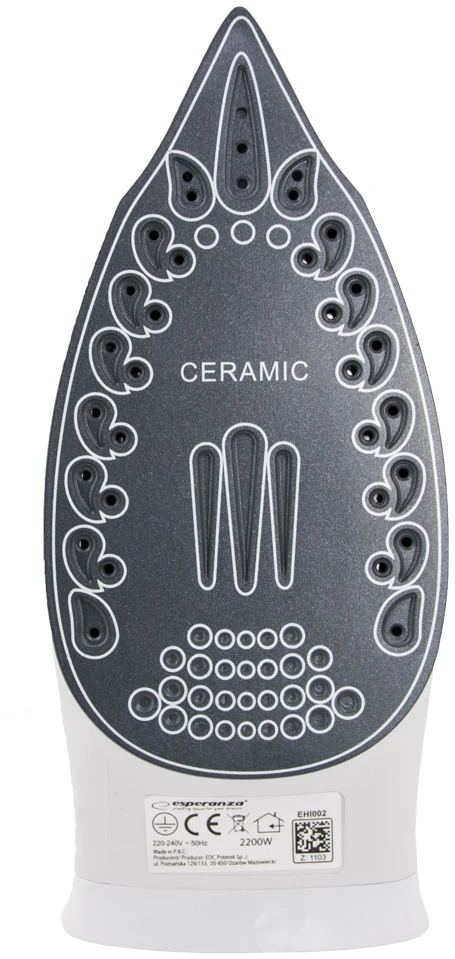 Lygintuvas steam Esperanza Ceramic EHI002 (2200W, mėlynas color)