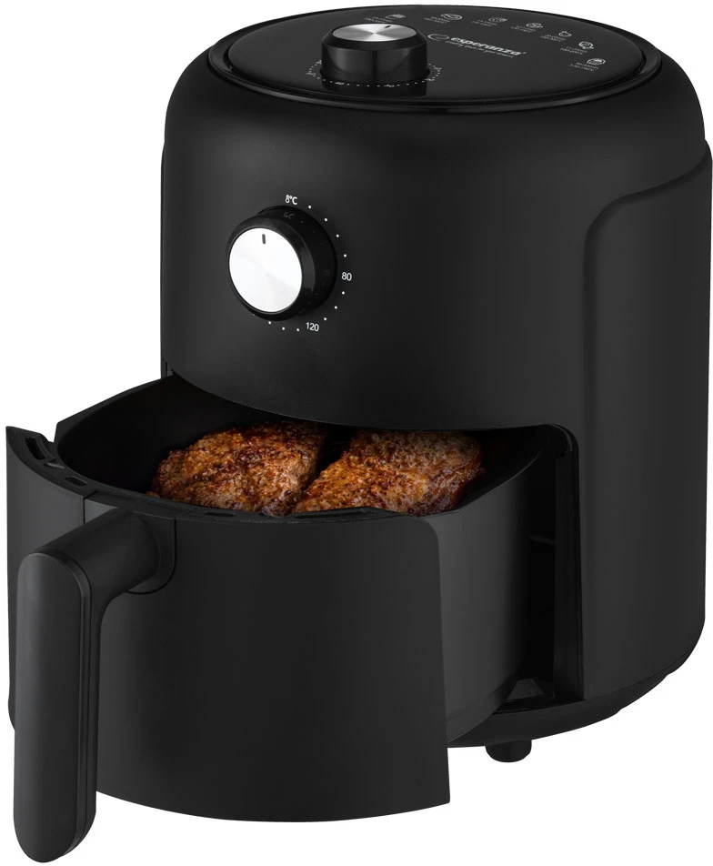 Esperanza EKA001 Riebalų neturinti gruzdintuvė 2,6L 1000W Juodas