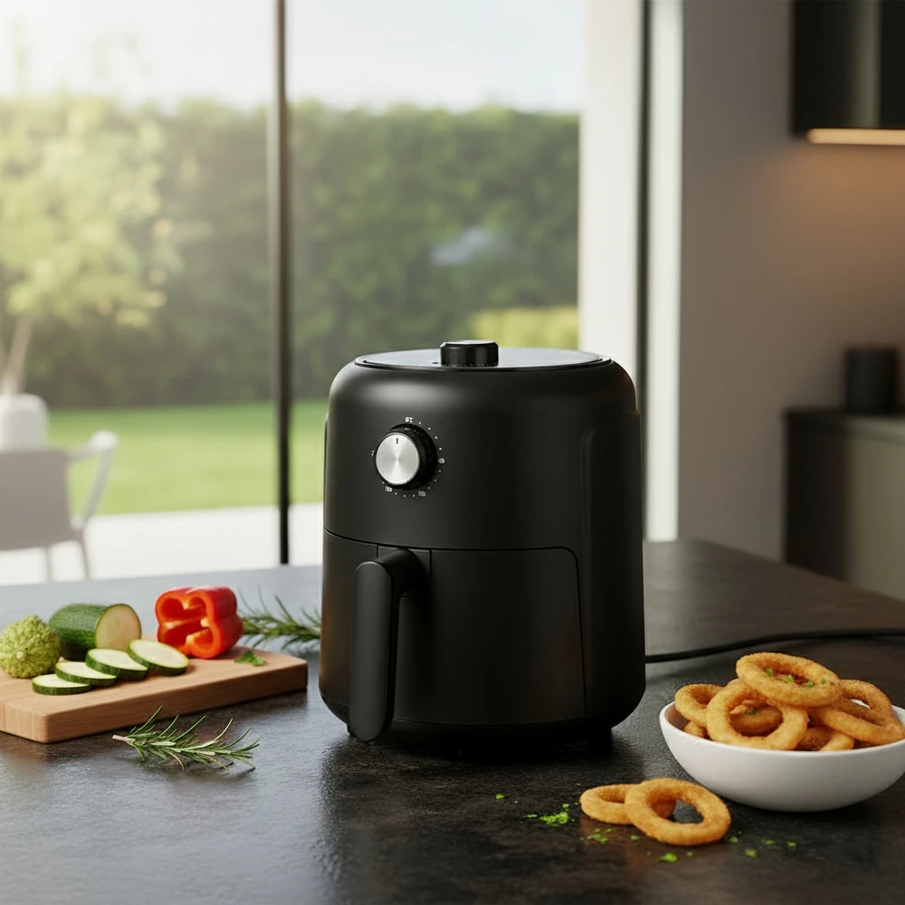 Esperanza EKA001 Riebalų neturinti gruzdintuvė 2,6L 1000W Juodas