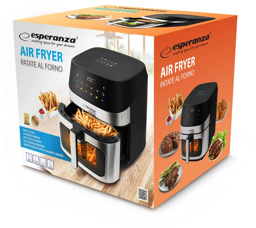 Esperanza EKA005 Neriebi gruzdintuvė 8L, 1600W Inox