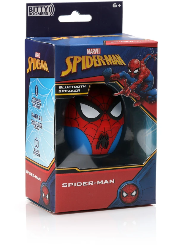 Ekids Spiderman „Bitty Boomers“ mini „Bluetooth“ garsiakalbis, Žmogus voras