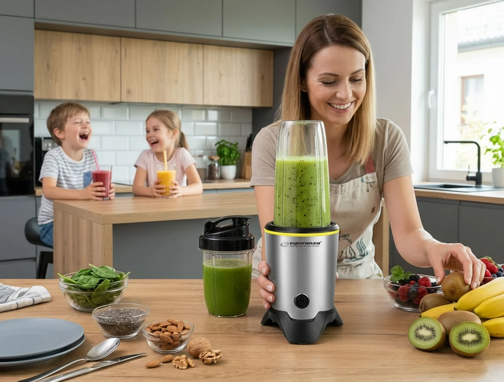Kokteilinė Esperanza Nutri Master EKM028, Sidabrinės/Juodos spalvos
