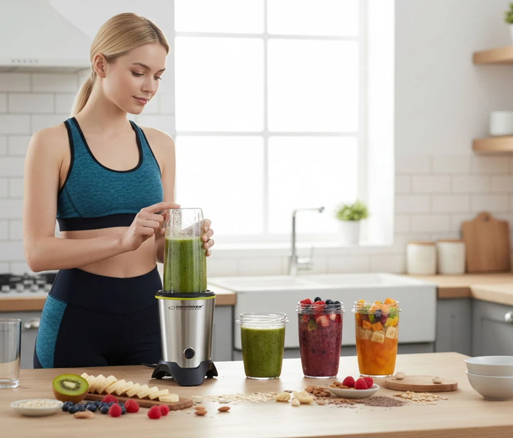 Kokteilinė Esperanza Nutri Master EKM028, Sidabrinės/Juodos spalvos