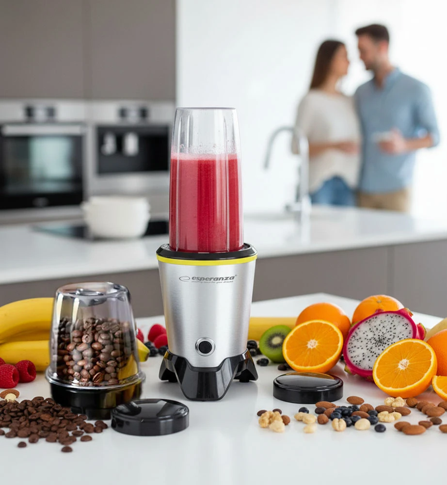 Kokteilinė Esperanza Nutri Master EKM028, Sidabrinės/Juodos spalvos