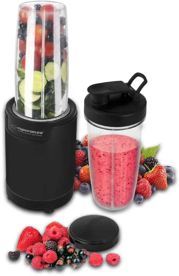 Blenderis - Esperanza EKM029 700W 0.8L Stalo Ledų Smulkintuvas Juodas