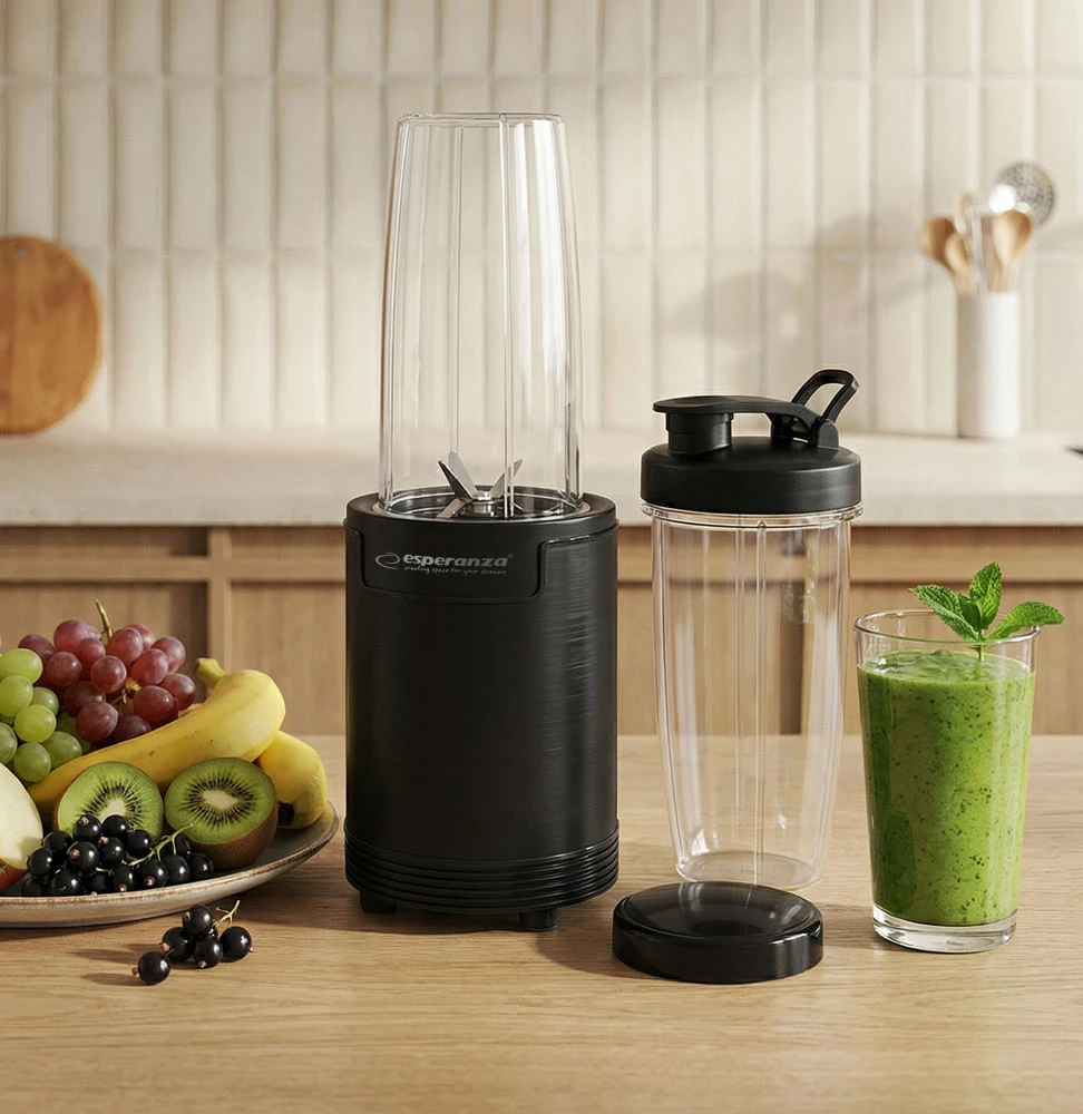 Blenderis - Esperanza EKM029 700W 0.8L Stalo Ledų Smulkintuvas Juodas