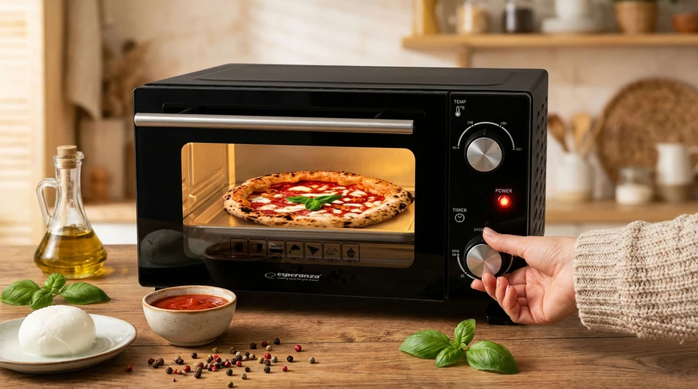 Mikrobangų krosnelė Esperanza EKO007N Mini Oven 10 l 800 W Juodas
