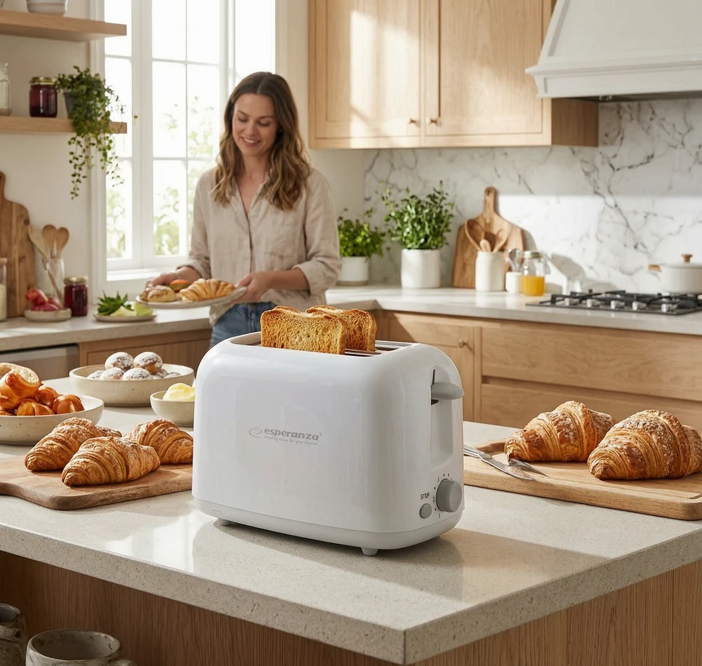 Sumuštinių keptuvas Toaster Esperanza Ciabatta EKT002 (600W, baltos spalvos)