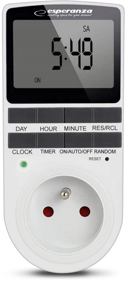 Lubinis šviestuvas Esperanza ELA101 Electronic digital Timer