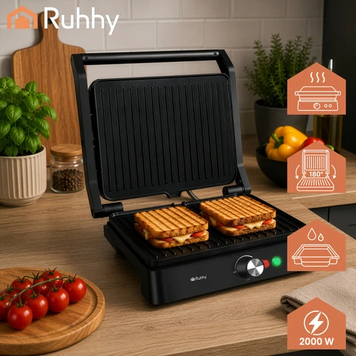 Ruhhy 26176 2000W Electric Grilis/Toaster