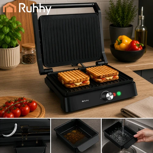 Ruhhy 26176 2000W Electric Grilis/Toaster