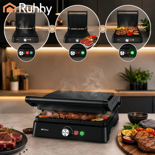 Ruhhy 26176 2000W Electric Grilis/Toaster