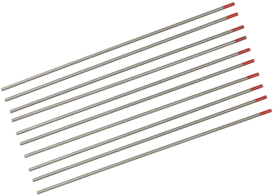 TIG volframo elektrodas, raudonas, 1,6x175 mm, 10 vnt. dėžutėje