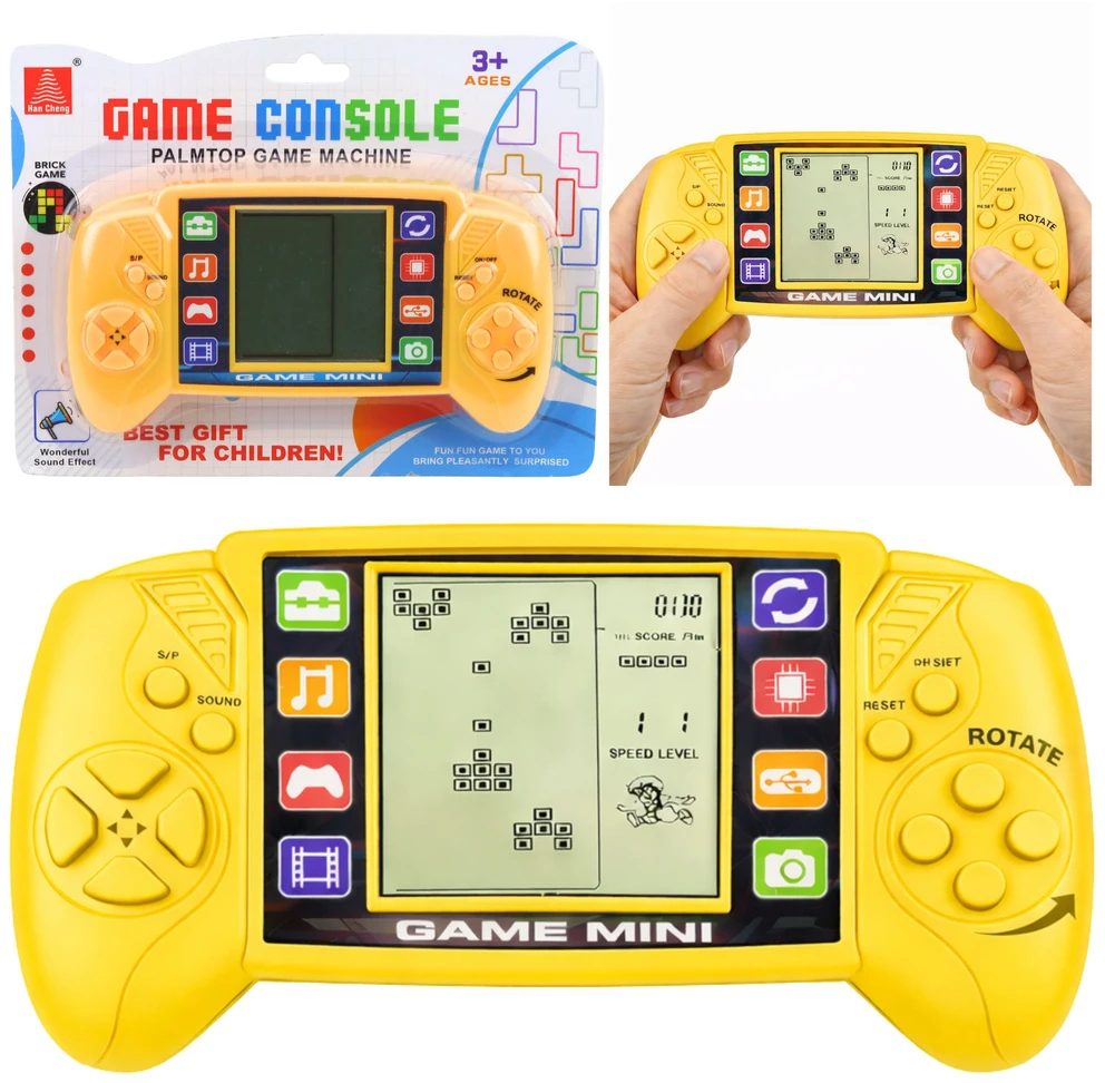Lean Toys Elektroninė konsolė Geltona