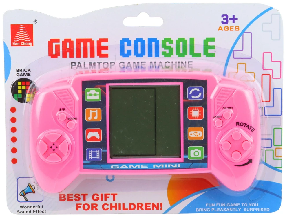 Lean Toys Tetris žaidimų konsolė Rožinė