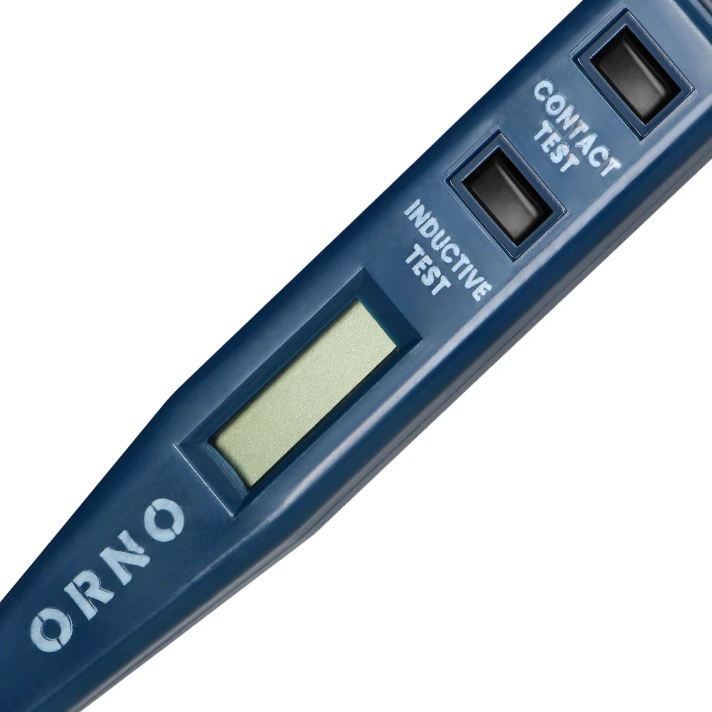 Orno Elektroninis 5 viename elektroninis įtampos testeris, buvimo testas, matavimas, indukcija, tęstinumas, nuolatinės srovės poliškumas, mėlynas