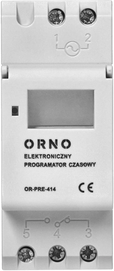 ORNO ELECTORIC LAIKAS PROGRAMAVIMAS