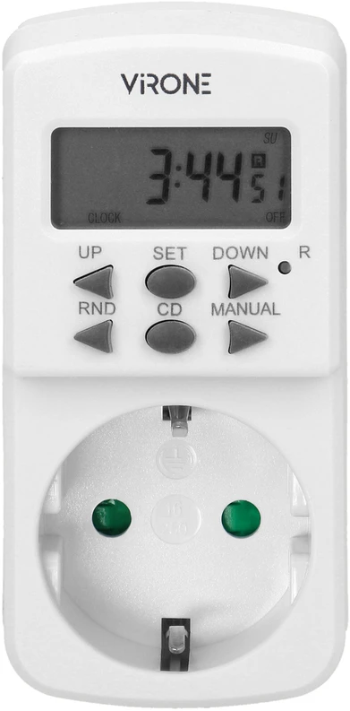 Orno Elektroninis Elektroninis laikmatis, MINI, 1800 W, 8 A, 10 programų, „Schuko“ versija