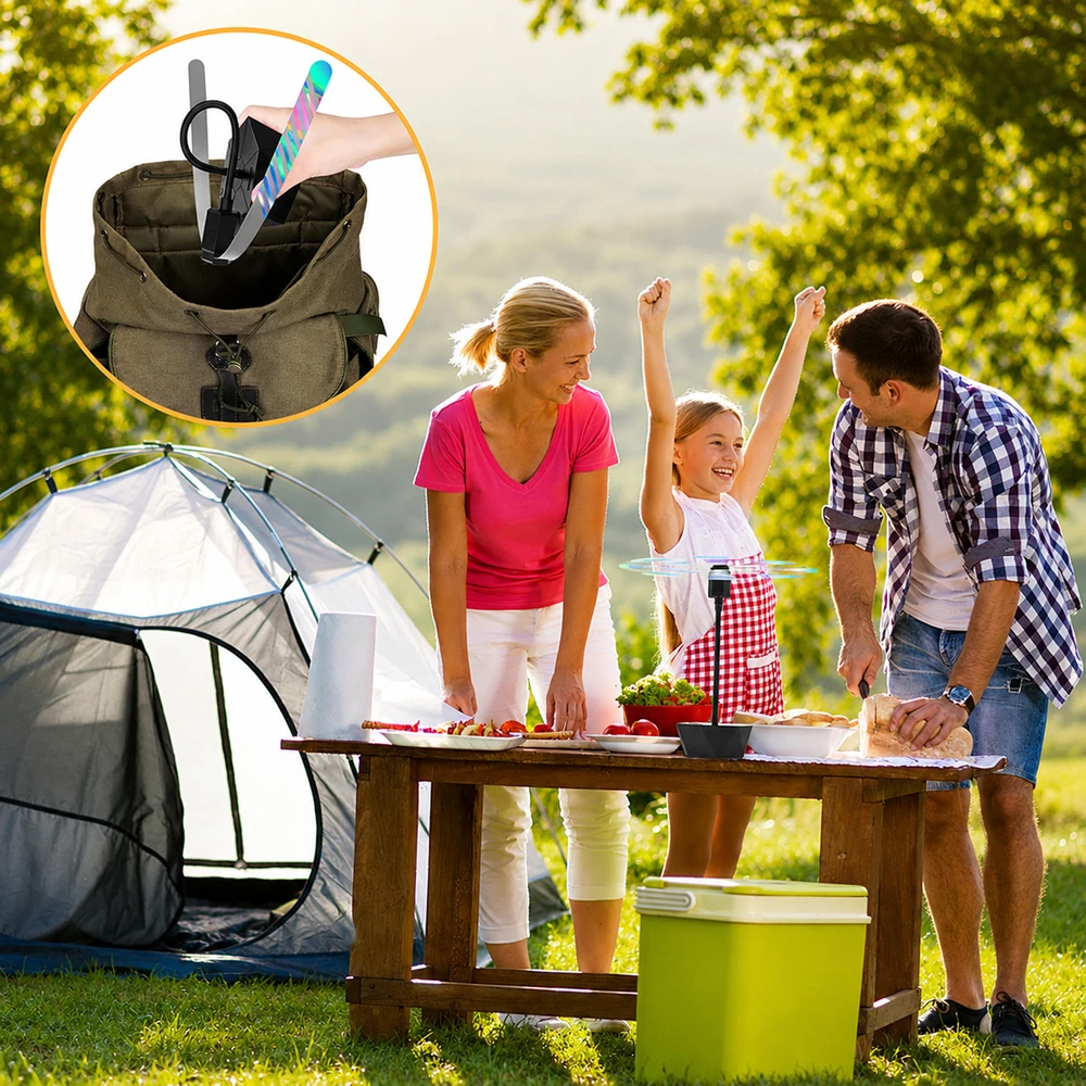 Elektryczny Elektrinis musių atbaidiklis nešiojamas musių ventiliatorius vėjo malūnas