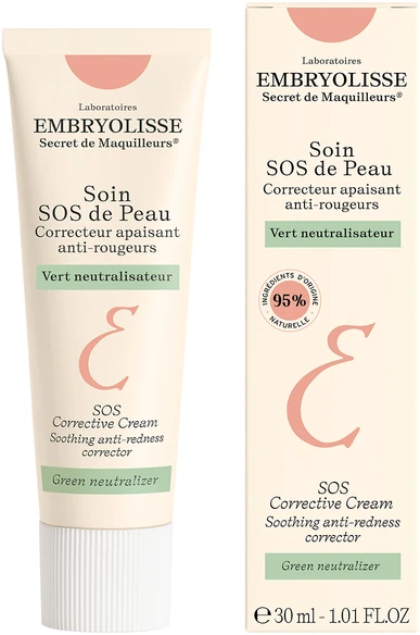 Embryolisse Corrective Žalias SOS Kreminis veido kremas, 30 ml