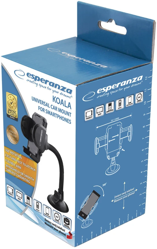Automobilinis telefono laikiklis/MP4/GPS - Esperanza Koala EMH105