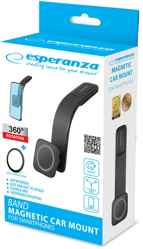 EMH148 Esperanza automobilio telefono laikiklis su magnetine juostele