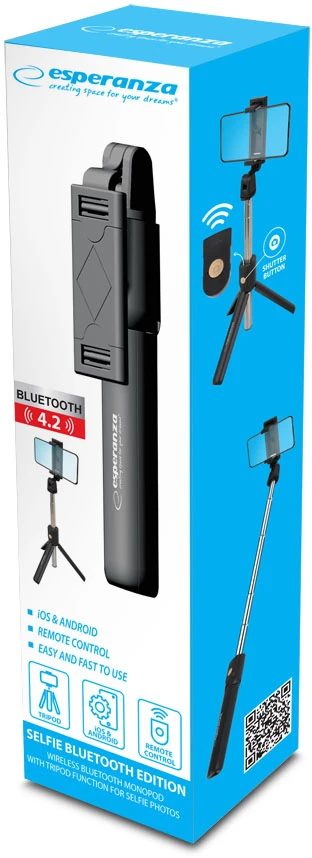 EMM123 Esperanza Bluetooth asmenukių monopodas/trikojis