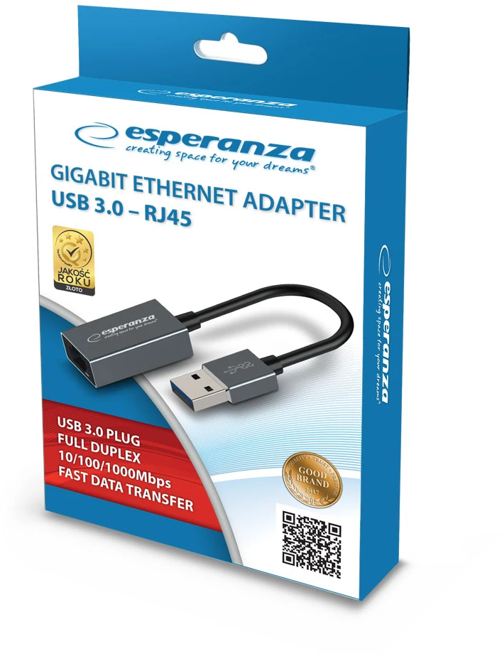 Esperanza ENA101 ETHERNET 1000 MBPS ADAPTER USB 3.0-RJ45