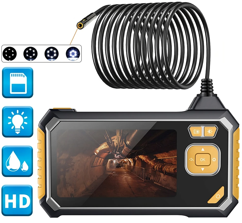 Skaitmeninė LCD endoskopinė kamera TechScope KD10413, 4,3", 1080P