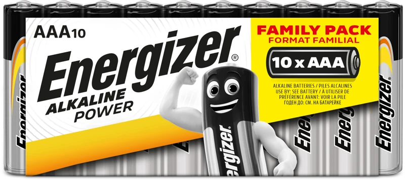„Energizer“ – AAA tipo maitinimo elementų pakuotė, 10 vnt. pakuotė